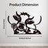 8 WADORN Cow Toilet Paper Holder, Cow Animal Decorative Toilet Paper Storage Extra Rolls Dairy Cow Freestanding