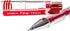 DONG-A Fine-Tech Gel Ink Rollerball Pen, 0.3mm, Dozen Box - Red