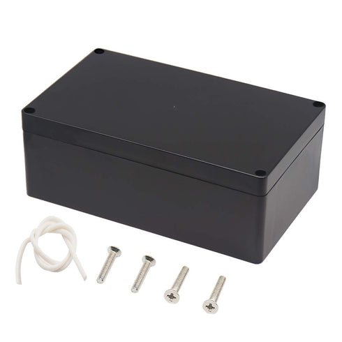 Zulkit Waterproof Plastic Project Box ABS IP65 Electrical Junction Box Enclosure Black 7.9 x 4.7 x 2.95 inch (200 x 120