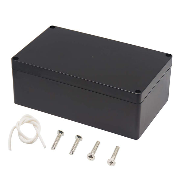 Zulkit Waterproof Plastic Project Box ABS IP65 Electrical Junction Box Enclosure Black 7.9 x 4.7 x 2.95 inch (200 x 120
