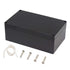 Zulkit Waterproof Plastic Project Box ABS IP65 Electrical Junction Box Enclosure Black 7.9 x 4.7 x 2.95 inch (200 x 120