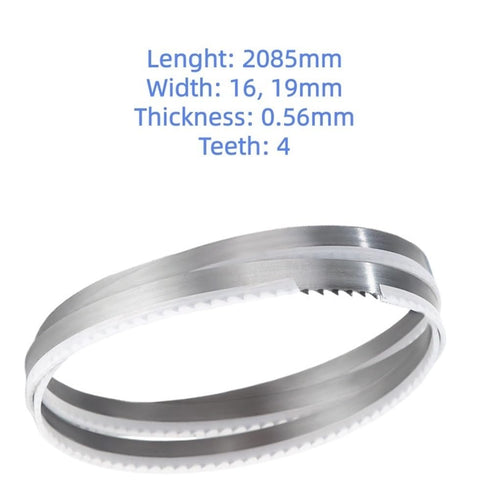 XQSYLE 2085mm*0.56mm*4TPI, Frozen 1piece(16mm) Saw Blade Cutter Food Cutting Band Blade Replacement for Bone and Meat