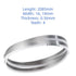 XQSYLE 2085mm*0.56mm*4TPI, Frozen 1piece(16mm) Saw Blade Cutter Food Cutting Band Blade Replacement for Bone and Meat