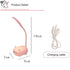 Mini Cat Table Lamp, LED Kids Lamp, Portable LED Night Light, Cute Foldable USB Rechargeable Reading Light for