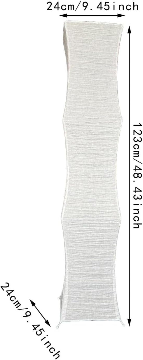 predolo Elegant White Paper Floor Lamp Shade for Stylish Bedroom Lighting