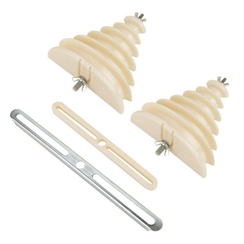 Electrical Machine Plastic Single Phase 6 Layer Coil Wire Cable Winding Head Holder Beige