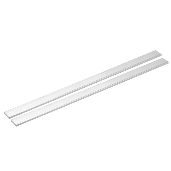 uxcell Square Aluminum Flat Bar, 2Pcs 1/8" Thick 0.6" Width 12" Length - 6061 Aluminum Flat Plate for Industrial