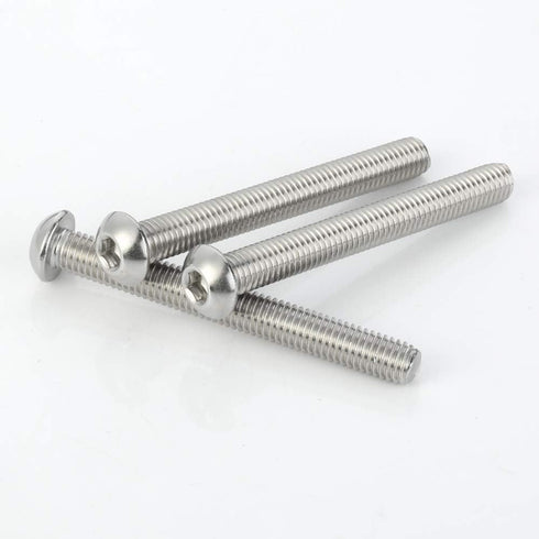 M8-1.25 x 50mm Button Head Socket Cap Screws, Stainless Steel 18-8 (304), Full Thread, Quantity 10