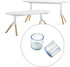 Ainiveiya 25PCS 1-Inch Silicone Chair Leg Floor Protectors ID Clear Chair Leg Tips, Silicone Furniture Foot Covers