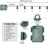 50 LED Outdoor Christmas Lights, 17 FT Battery Operated Mini String Lights with 8 Modes & Timer, Waterproof for Patio