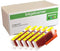 Inkjetcorner Compatible Ink Cartridge Replacement for CLI-271 CLI-271XL (5-Pack: Yellow) for MG5720 MG6820 MG7720