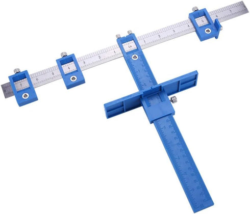 Joywayus Drill Punch Locator, Cabinet Hardware Jig Template for Woodworking, Accurate Drilling Tool