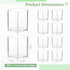 Generic Set 10 Of Acrylic Holders For Pens And Brushes, Clear Organizer Cups, Storage For Office, Home, And School