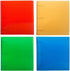 JAM PAPER Plastic 2 inch Binders, Assorted 3 Ring Binders, 4/Pack