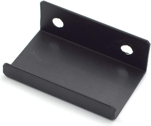 LC LICTOP 50mm/1.96" Flat Black Aluminum Finger Edge Pull Concealed Handle for Home Kitchen Door Drawer Cabinet (10PCS)