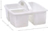 Teacher Created Resources White Portable Plastic Storage Caddy 6-Pack for Classroom and Office Organization