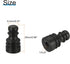 PATIKIL 1" Tall Iron Lamp Finials Cap Knob, 2Pcs Tapped 1/4-27 Lamp Screw Holder for Shade Decorations (Black)