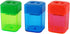 Eagle Manual Pencil Sharpener - 2 Holes for Standard and Jumbo Color Pencils, Pack of 2 (Red)