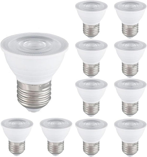 10 Pack Dimmable PAR16 LED Light Bulb Short Neck, 5W 500LM LED Flood Lights (50W Halogen Equivalent) E26 Base