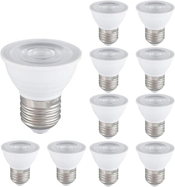 10 Pack Dimmable PAR16 LED Light Bulb Short Neck, 5W 500LM LED Flood Lights (50W Halogen Equivalent) E26 Base