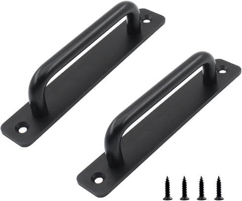 2Pcs Aluminum Alloy Door Handle Pulls, Modern Sliding Door Hardware for Wooden, Glass, Metal Doors with Screws