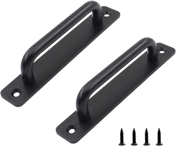 2Pcs Aluminum Alloy Door Handle Pulls, Modern Sliding Door Hardware for Wooden, Glass, Metal Doors with Screws