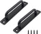 2Pcs Aluminum Alloy Door Handle Pulls, Modern Sliding Door Hardware for Wooden, Glass, Metal Doors with Screws