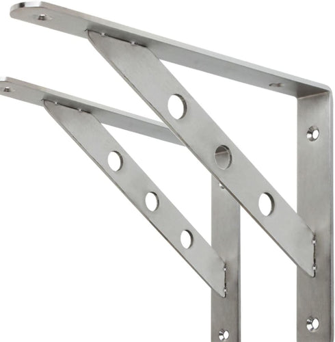 AmericFengBao Heavy Duty Shelf Bracket,Welded Bracket,Stainless Steel Solid Shelf Brackets,Shelf Support Corner Brace