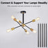 M10 10 12 Inches Lnrueg Matte Black Threaded Extension Rod, PCS Threaded Extension Rod for Pendant Light, Island