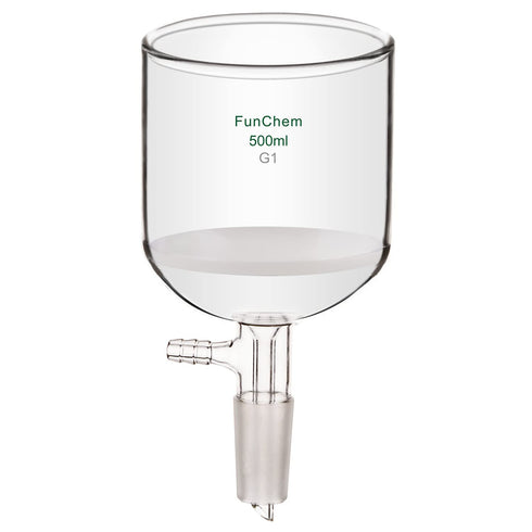 Buchner Funnel with Coarse Frit (G1), Borosilicate Glass, 500 mL, 24/40 Joint