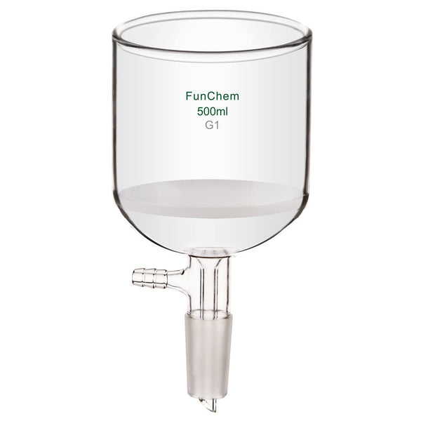 Buchner Funnel with Coarse Frit (G1), Borosilicate Glass, 500 mL, 24/40 Joint