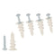 Self Drilling Drywall Plastic Anchors with Screws - 100 Pieces (50 Pairs) Expansion Screws