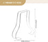 2Pcs Hemobllo Shoe Display Stand Shoe Rack for High Heels Practical Shoe Support for Shoe Store Showcase Stable Design