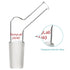 stonylab Borosilicate Glass Angled Adapter, 24/40 Standard Inner Joint Liquid Pouring Adapter for Laboratory Supply