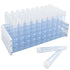 50Pcs Clear Plastic Test Tubes with Rack, 16 x 100mm Tubes with Caps for Scientific Experiments and Storage