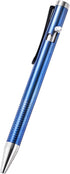 Titanium Bolt Action Pen with Clip, Ballpoint Pen, Pocket Pen, Compact Size EDC Pen for Everyday Carry (Blue)