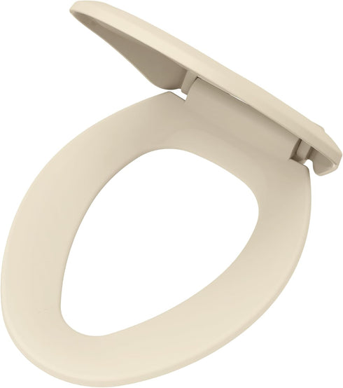 G009921325 Gerber Elongated Toilet Seat with Cover, Soft Close, No Slam, Quick & Easy Install, Heavy-Duty Plastic
