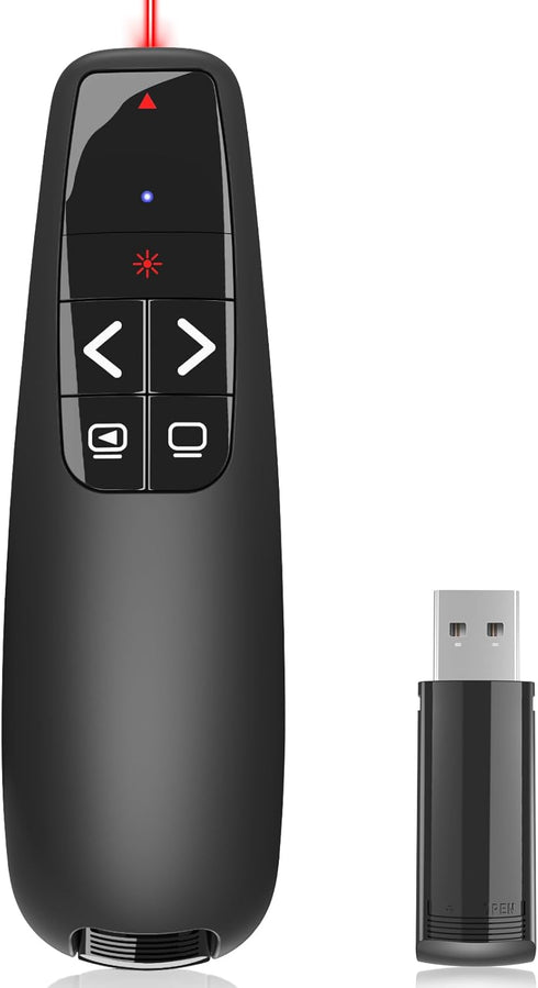VILNIU Presentation Clickers for PowerPoint, Clicker for Laptop Presentations Remote, USB Wireless Presenter