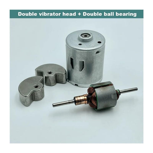 WVAIUPIX 3V 3.7V 5V RS-360 DC Double Vibrator Head Dual Ball Bearing Strong Vibration Electronic Starter DIY Beauty