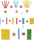 Umbresen Montessori Toys Math Educational Toy - Wooden Intelligence Sticks, Number Cards, Counting Rods with Box