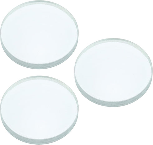 YOKIVE 3 Pcs Double Concave Lens, Clear Glass Optical Lenses for Telescope and Photography Use