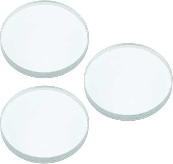 YOKIVE 3 Pcs Double Concave Lens, Clear Glass Optical Lenses for Telescope and Photography Use