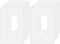 Screwless Decorator Wall Plates 1-Gang Switch Outlet Electrical Cover Plate Unbreakable Thermoplastic White (10 Pack)