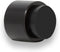 EVI Stainless Steel Door Stoppers | Adhesive and Screw Fastening Door Handle Stopper, Black, 1.1 x 1.1 Inch