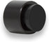 EVI Stainless Steel Door Stoppers | Adhesive and Screw Fastening Door Handle Stopper, Black, 1.1 x 1.1 Inch