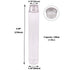 15 Pack 100ml Clear Plastic Test Tubes with Screw Caps, 1 Cleaning Brush, Gumball Candy Tubes for Wedding Party Décor