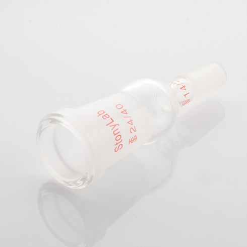 StonyLab Enlarging Adapter, Glass Adapter from 24/40 to 14/20 Glass Joint