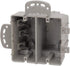Southwire MSBMMT2G Heavy Duty 2-Gang Multi-Mount Electrical Box, Adjustable Depth, Gray with Screws