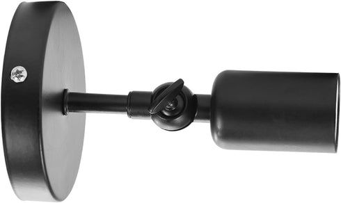 MUNEFE Set, E27 Black Wall Sconces, Retro Style Wall Sconces Corridor Lamp Holder with Light Socket for Kitchen, Foyer
