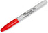 Sharpie 30002 Fine Point Permanent Marker, Red Color, Pack of 2 Boxes of 12, Marks on Paper and Plastic, Resist Fading